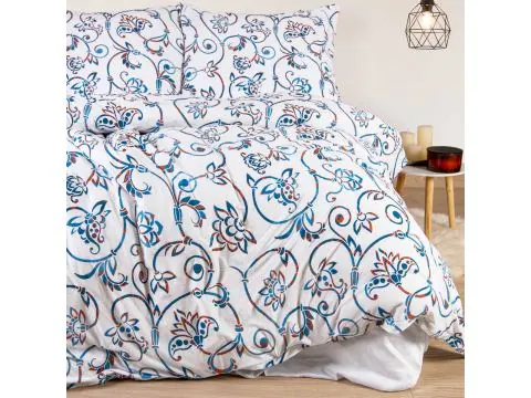 Pościel z jerseyu 180x200+2/70x80 sweet jersey niebieska fantazja slodkiesny