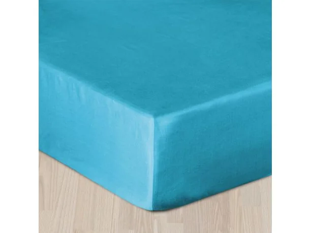 Prześcieradło satynowe z gumką 200x220 turkusowe 010