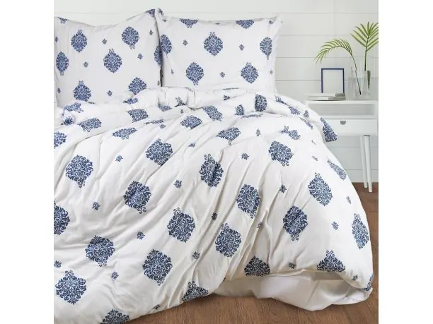 Pościel jersey 160x200+2/70x80 sweet jersey niebieski wzorek slodkiesny