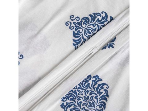 Pościel jersey 160x200+2/70x80 sweet jersey niebieski wzorek slodkiesny