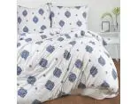 Pościel jersey 220x200+2/70x80 sweet jersey niebieski wzorek slodkiesny