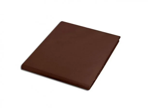 Prześcieradło satynowe 160x220 czekoladowe 80053