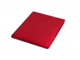 Prześcieradło z satyny bawełnianej 160x220 czerwone 029 bez gumki