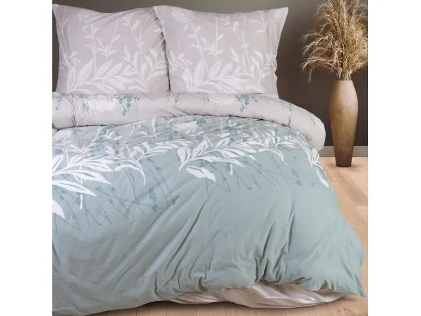 Pościel jersey 180x200+2/70x80 sweet jersey białe liście slodkiesny