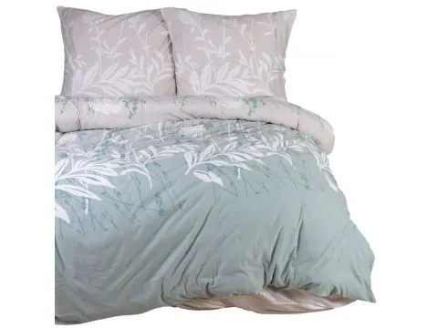 Pościel jersey 180x200+2/70x80 sweet jersey białe liście slodkiesny