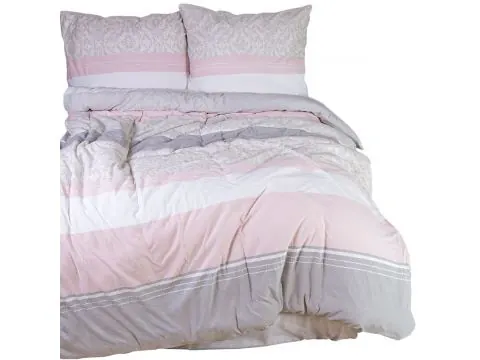 Pościel jersey 220x200+2/70x80 sweet jersey kolorowe pasy slodkiesny