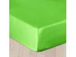 Prześcieradło satynowe 160x220 limonkowe 034 bez gumki