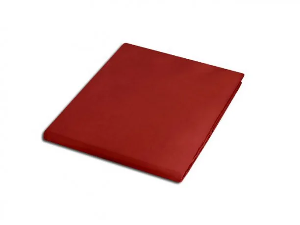 Prześcieradło satynowe 220x200 bordowe 20053 bez gumki