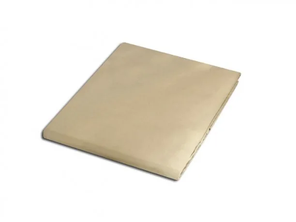 Prześcieradło z satyny bawełnianej 220x200 kremowe 155 bez gumki