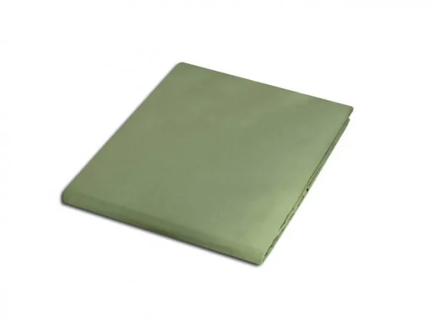 Prześcieradło satynowe 220x200 oliwkowe 70006 bez gumki