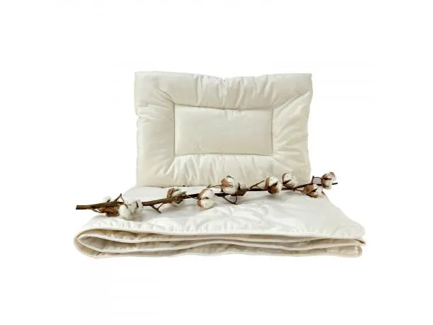 Komplet całoroczny kołdra dziecięca 90x120 - poduszka 40x60 Ecotton bawełniany premium 100% bawełna