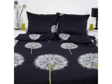 Pościel satynowa 180x200+2/70x80 sweet sofia białe dmuchawce slodkiesny Andropol