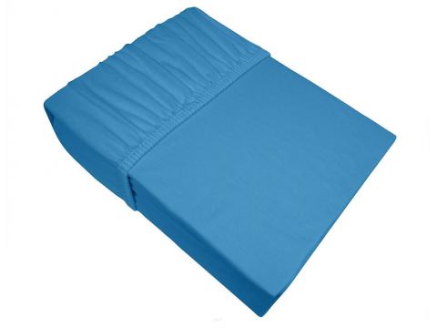 Prześcieradło Jersey z gumką 160x200 błękitny - Bielbaw