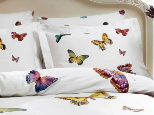 Pościel satynowa ekskluzywna Butterfly 200x220 Satin Delux Tivolyo Home Motylki