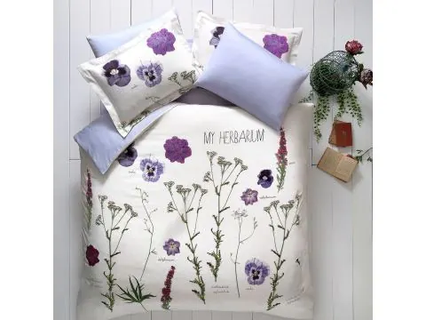 Pościel satynowa ekskluzywna Frezia 200x220 Satin Delux Tivolyo Home bratki