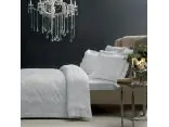 Ekskluzywna jednobarwna pościel żakardowa 200x220 Fausta Grey Tivolyo