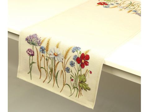 Bieżnik gobelinowy  40x100 cm Łączka wz 049  SlodkieSny