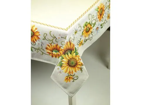 Obrus gobelinowy 140x240 cm Kwiaty, Słoneczniki wz 048 SlodkieSny