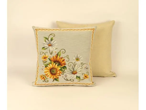 Poszewka dekoracyjna gobelinowa Kwiaty, Słoneczniki nr. 48 SlodkieSny 45x45 cm gobelin tulipany