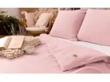 Pościel z muślinu 160x200 +2/70x80 jednobarwna różowa muślinowa róż