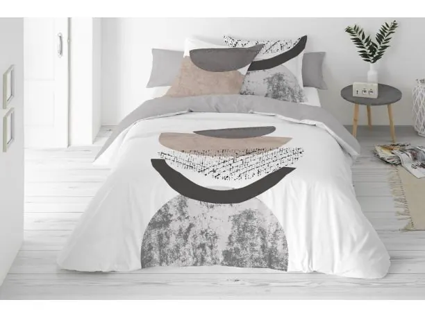 Pościel z perkalu 220x200 +2/70x80 ziemia satyna prestige 21