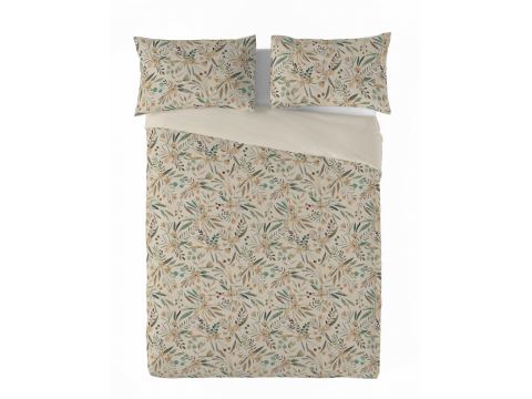 Pościel z lnu bawełny 160x200 +2/70x80 linen naturalna łączka 06 lniana