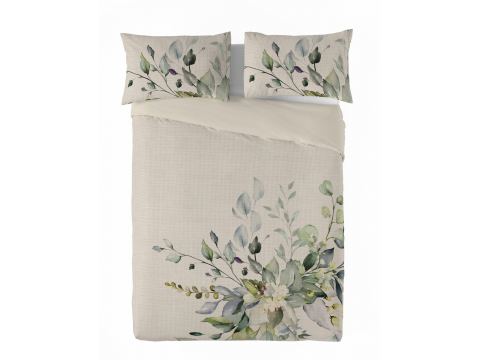 Pościel lniana 220x200 +2/70x80 linen naturalna wiosna  03