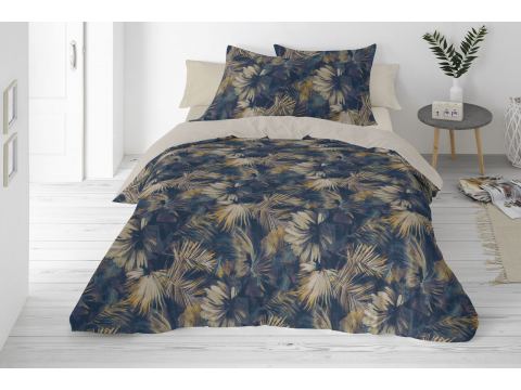 Pościel z lnu bawełny 220x200 +2/70x80 linen naturalna fantazja 05 lniana