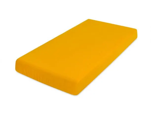 Prześcieradło muślinowe 160x200 z gumką miodowy 06