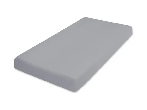 Prześcieradło z muślinu 60x120 z gumką dziecięce ciemny popiel 44 muślinowe