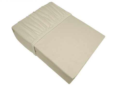 Prześcieradło Jersey z gumką 100x200 kość słoniowa - Bielbaw
