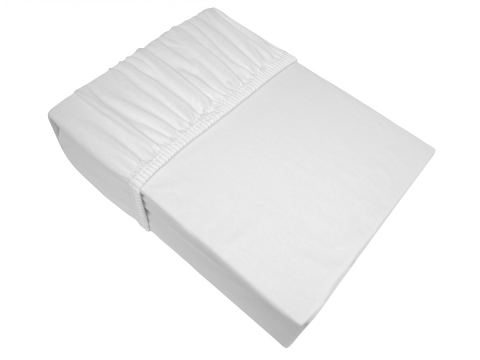 Prześcieradło Jersey z gumką 120x200 białe - Bielbaw