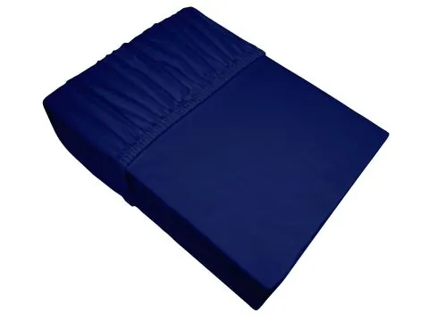 Prześcieradło Jersey z gumką 120x200 granat - Bielbaw