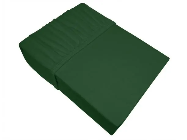 Prześcieradło Jersey z gumką 140x200 zieleń butelkowa - Bielbaw