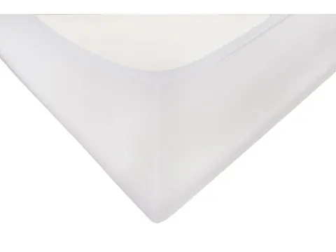 Prześcieradło satynowe Gold 90x200 białe z gumką Matex 001