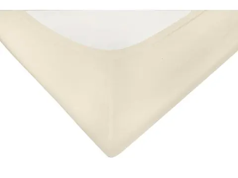 Prześcieradło satynowe Gold 90x200 kremowe z gumką Matex 002