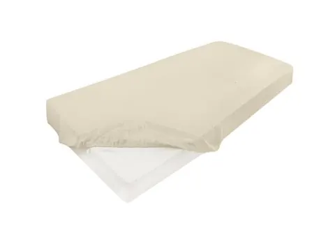 Prześcieradło satynowe Gold 180x200 kremowe z gumką Matex 002