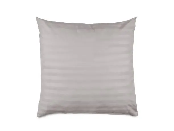 Poszewka bambusowa 40x40 cm satyna bawełniana Stripe Grey paski szare