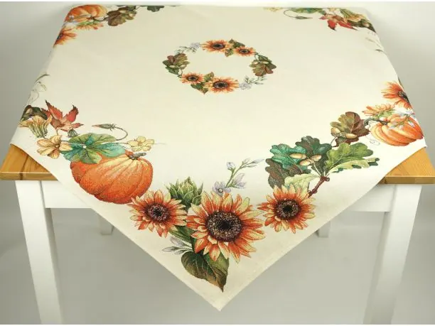 Obrus gobelinowy 100x100 cm dynie, słoneczniki SlodkieSny