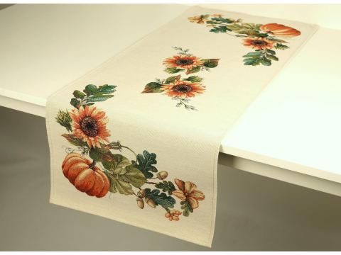 Bieżnik gobelinowy 40x100 cm dynie, słoneczniki  SlodkieSny