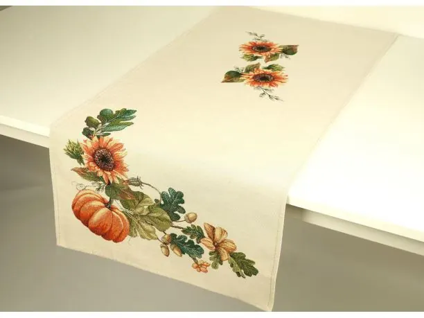 Bieżnik gobelinowy 45x140 cm dynie, słoneczniki SlodkieSny