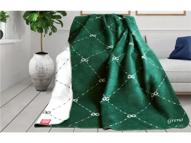 Koc Glamour 150x200 original zielony