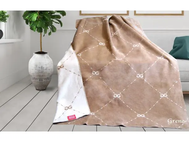 Koc Glamour 150x200 original beżowy