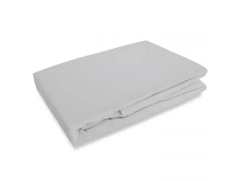 Prześcieradło flanelowe z gumką 180x200 popielate