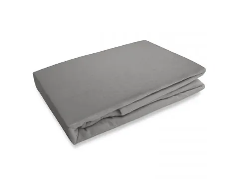 Prześcieradło flanelowe z gumką 180x200 szare