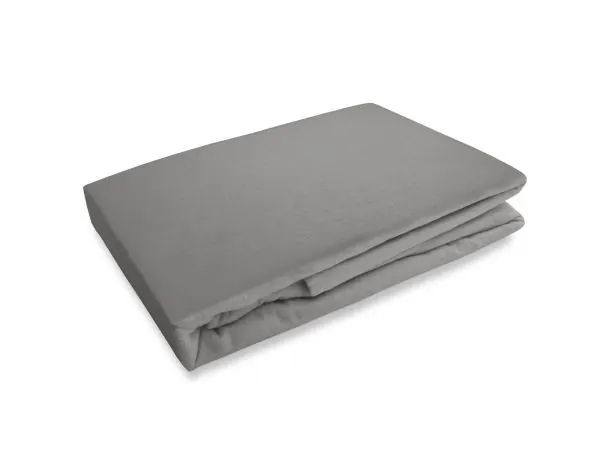 Prześcieradło flanelowe z gumką 220x200 szare