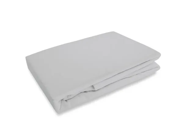 Prześcieradło flanelowe 220x210 popielate bez gumki