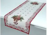 Bieżnik gobelinowy świąteczny 40x100 cm stroik ze świeczką wz 201 SlodkieSny