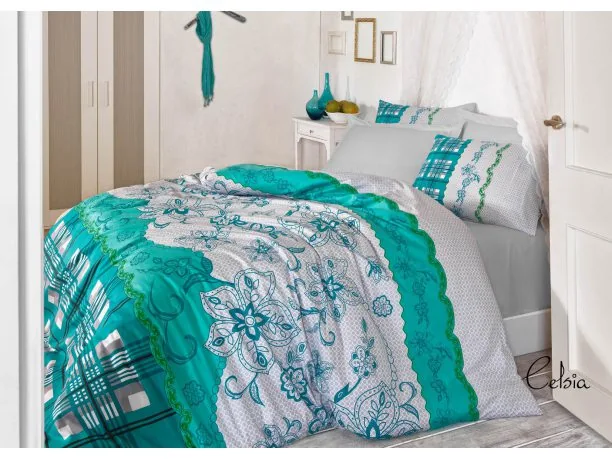 Pościel bawełniana 4 el. Celcia Grey 160x200