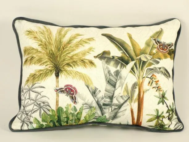 Poduszka Dekoracyjna 45x30 cm Copan – Żakard Hiszpański Palmy